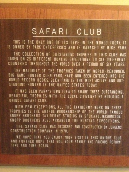 safari sign